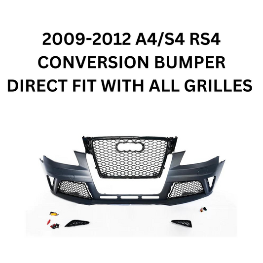 2009-2012 Audi A4/S4 RS4 Conversion Front Bumper