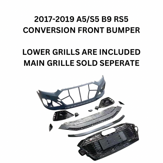 2017-2019 A5/S5 B9 Rs5 Conversion Front Bumper