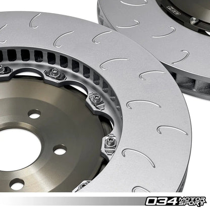 034 Motorsport 2-Piece Floating Front Brake Rotor Upgrade Kit (400x38) - Audi / C7 / S6 / S7 / RS6 / RS7 / D4 / A8 / S8
