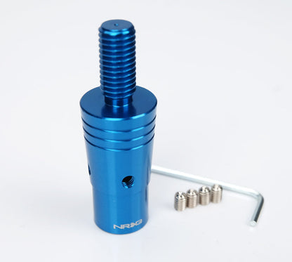 NRG 14mm Euro Aluminum Adapter w/ M10x1.5 Thread Pitch - Blue